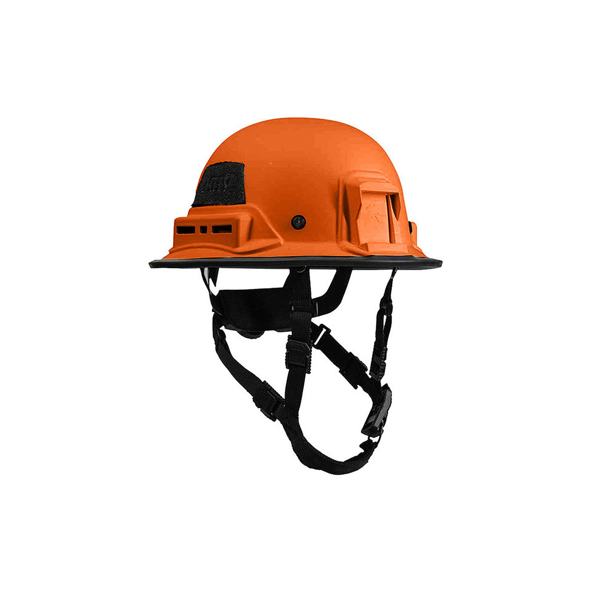 Orange Kevy™ safety helmet by Hard Head Veterans, hard hat with front right view, durable construction for workplace safety