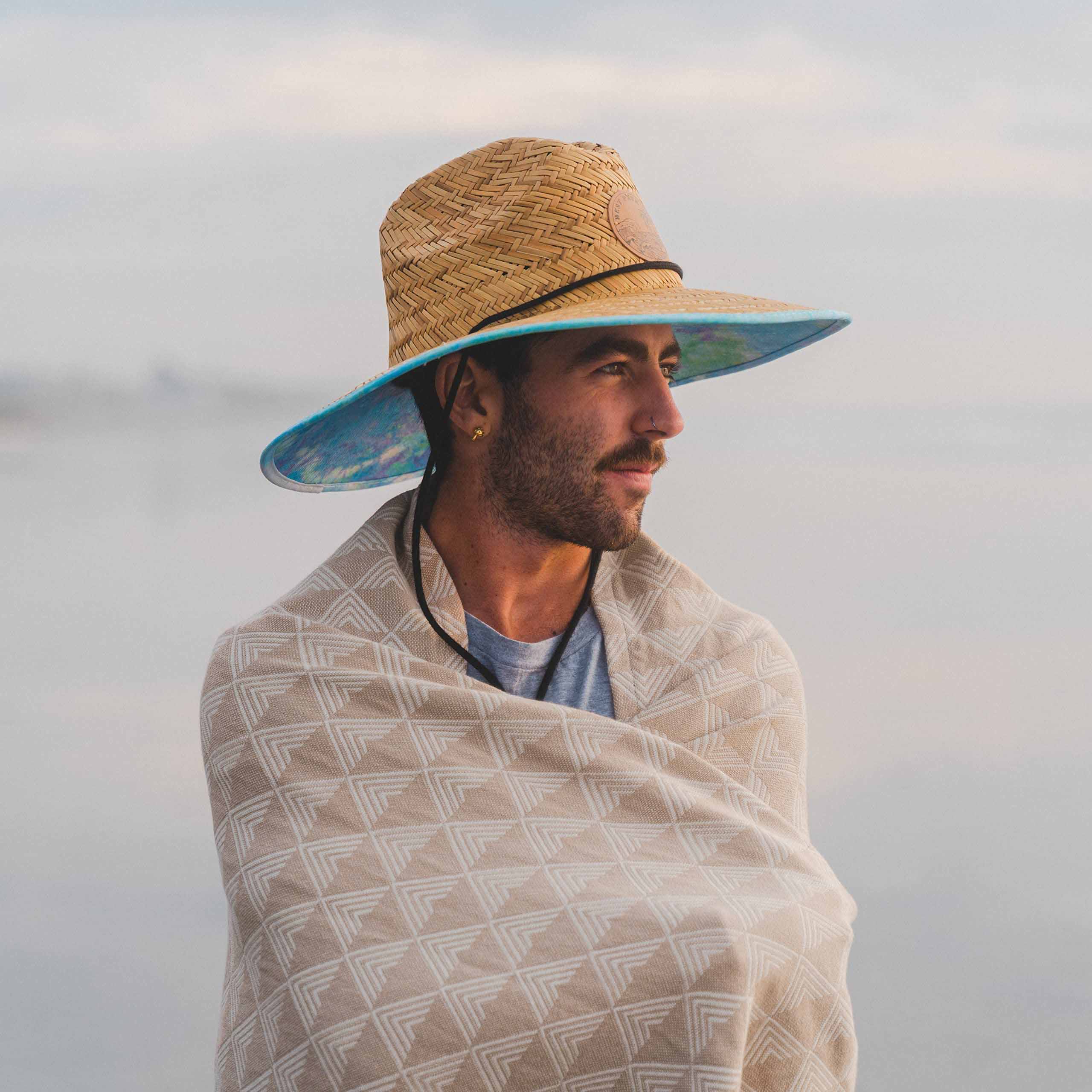 Organic Throw Blanket - Tan & Beige - OVERLANDERS Outfitter