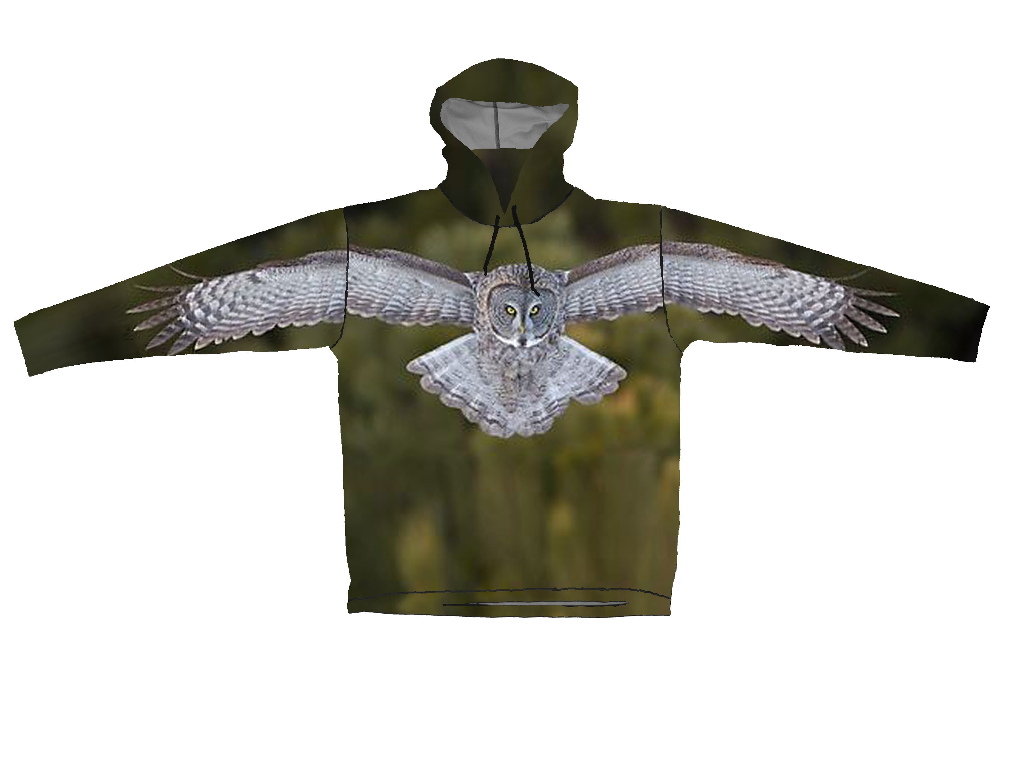 Owl Sun Protective Wildlife Graphic Hoodie - OVERLANDERS Outfitter
