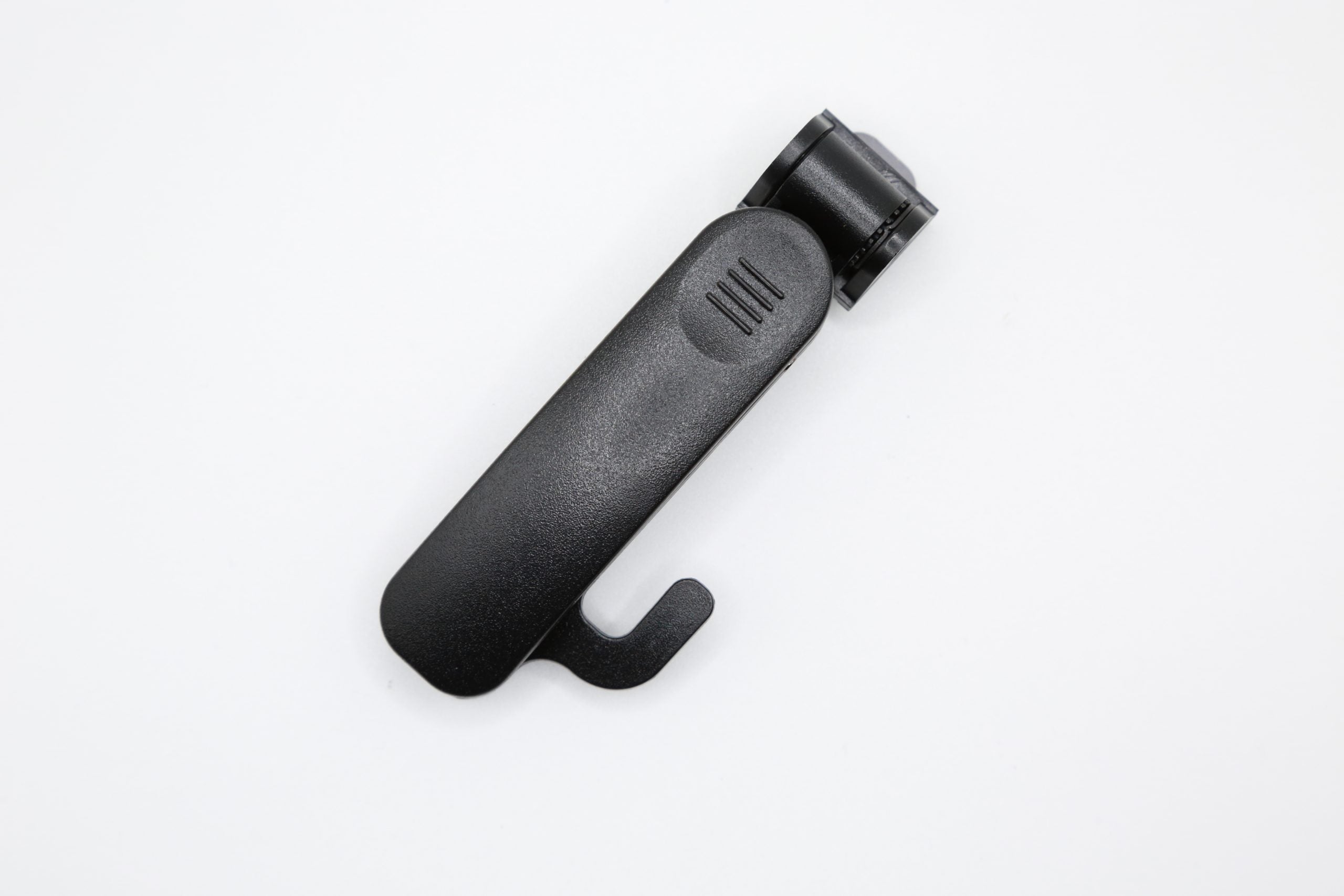 Rexing mount for P1 and P2 body cameras, shown attached to the camera with secure mounting features.
