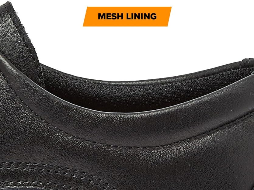Magnum Boots ACTIVE DUTY Oxford men's work shoe with black mesh lining and sturdy leather construction.