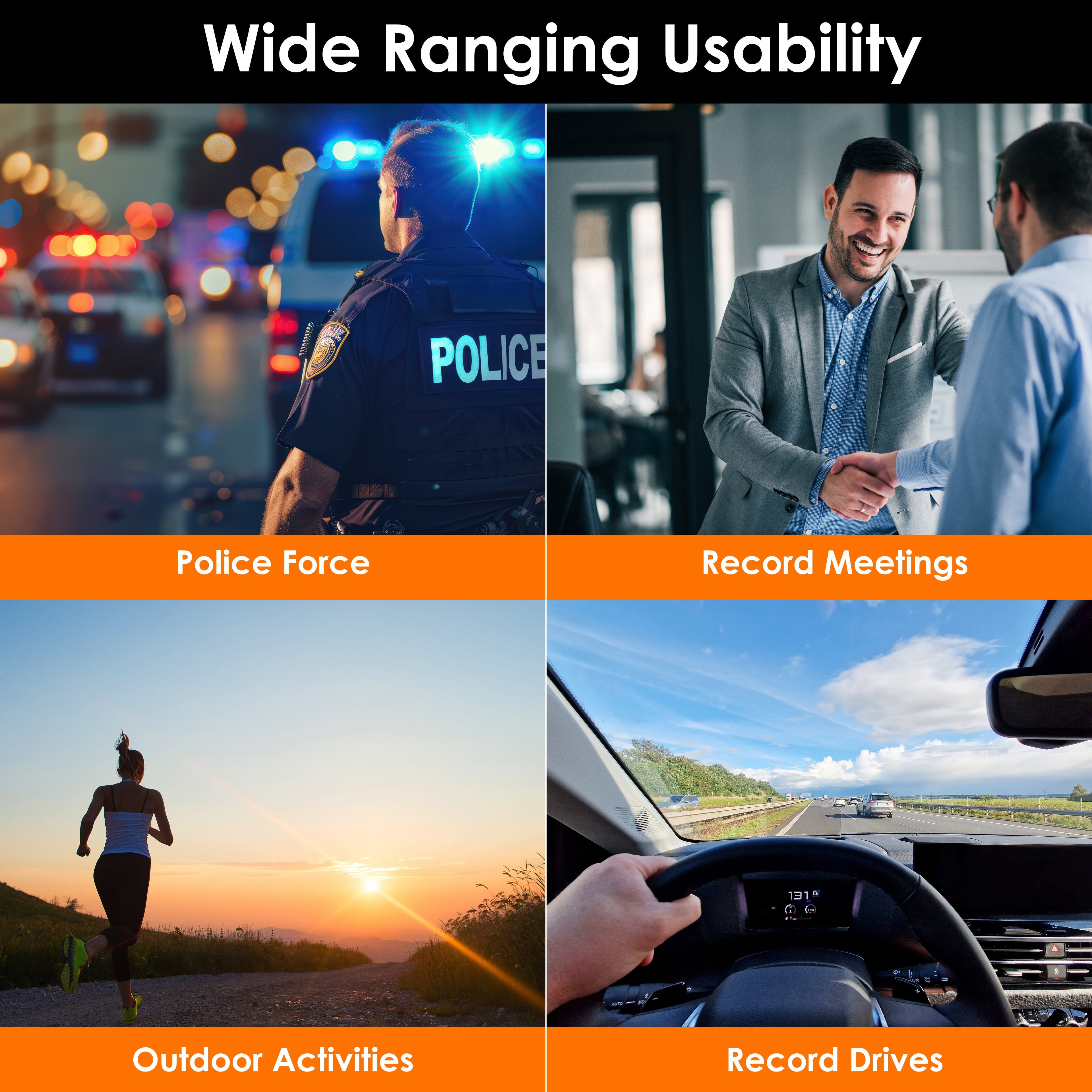 Rexing P3 Mini FHD body camera recording in outdoor setting, showing compact design and 1080p video capabilities.