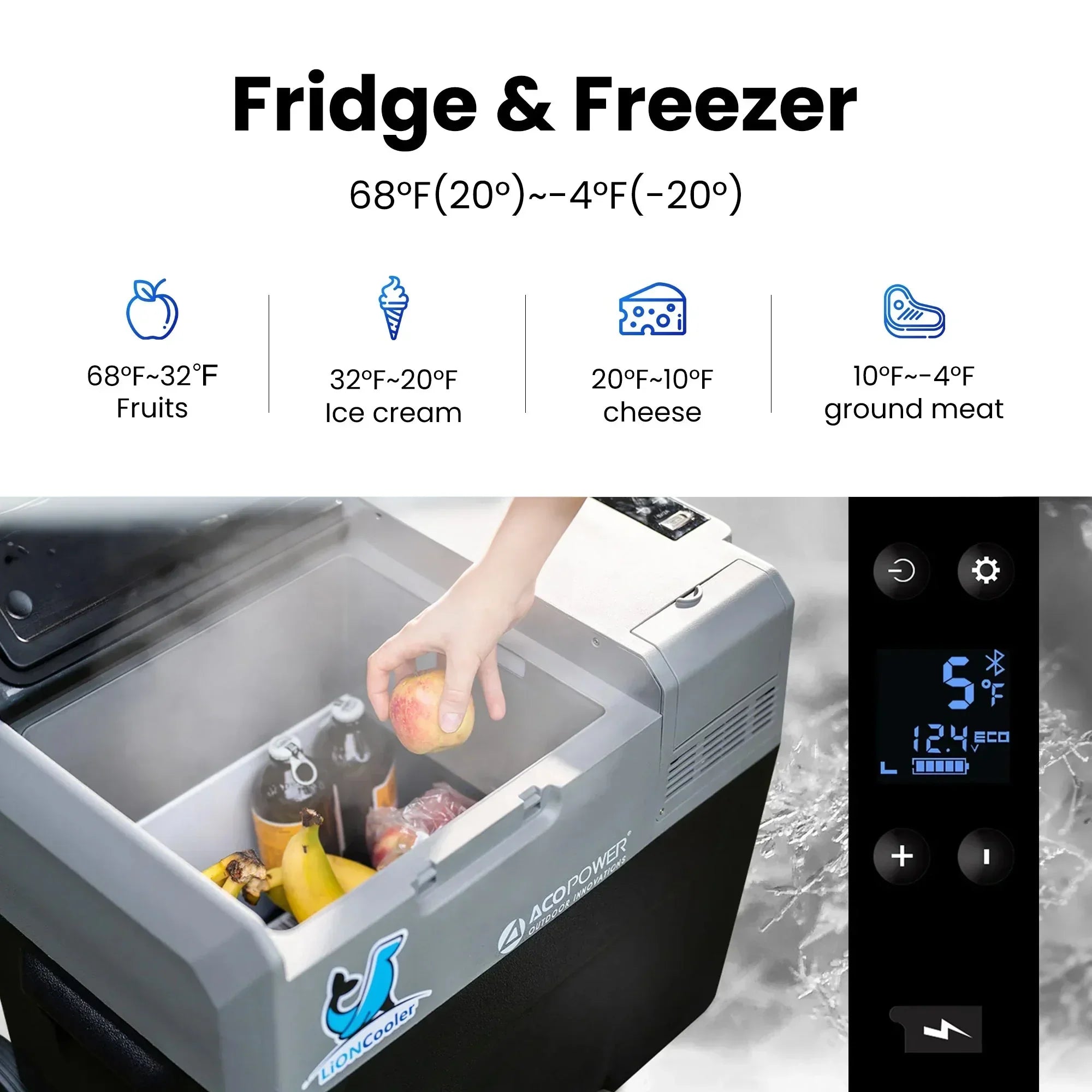ACOPOWER LiONCooler Pro Portable Solar Fridge Freezer——30L,40L,50L - OVERLANDERS Outfitter