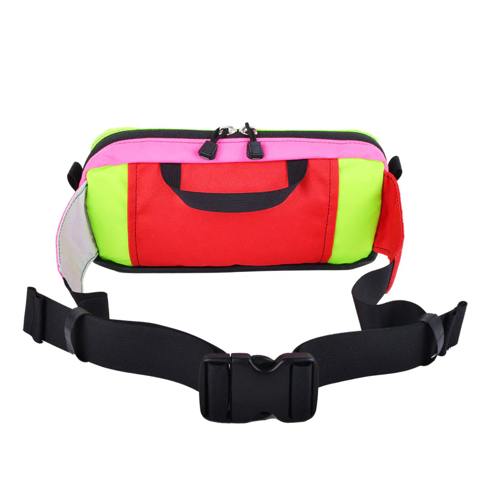 Green Guru Packster Hip Pack by ZEITBIKE, compact green bag with adjustable strap, designed for convenient carrying and storage.