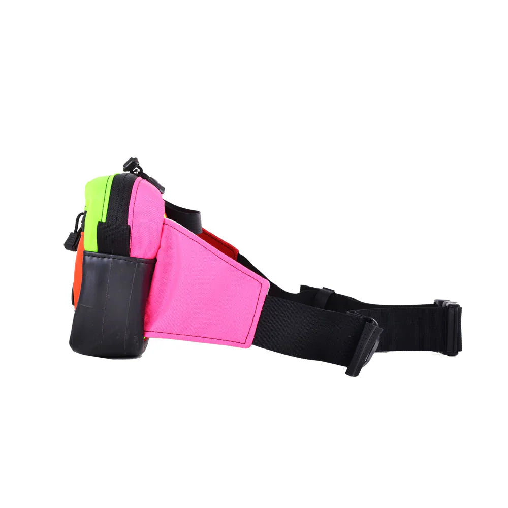 Green Guru Packster Hip Pack by ZEITBIKE, compact green bag with adjustable strap, designed for convenient carrying and storage.