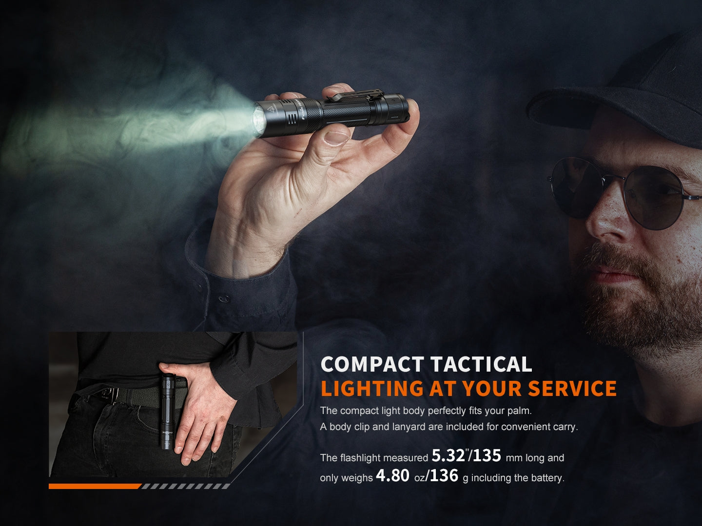 Fenix PD32R Rechargeable Silent Switch LED Flashlight - OVERLANDERS Outfitter