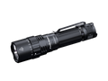 Fenix PD40R V3 rechargeable tactical flashlight with a sleek design and powerful beam, ideal for outdoor use.