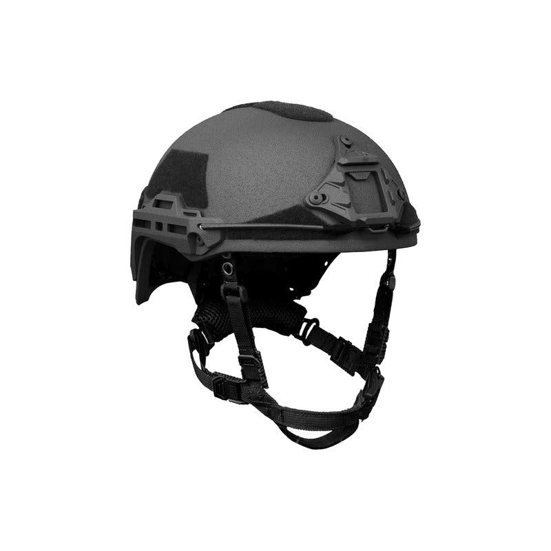 Black ATE GEN2 Ballistic Helmet by Hard Head Veterans, NIJ IIIA rated, high-cut design with tactical features.