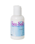 Essential Journeys sea salt hand and body lotion in a 16 oz or 2 oz container, featuring a creamy, nourishing butter texture.
