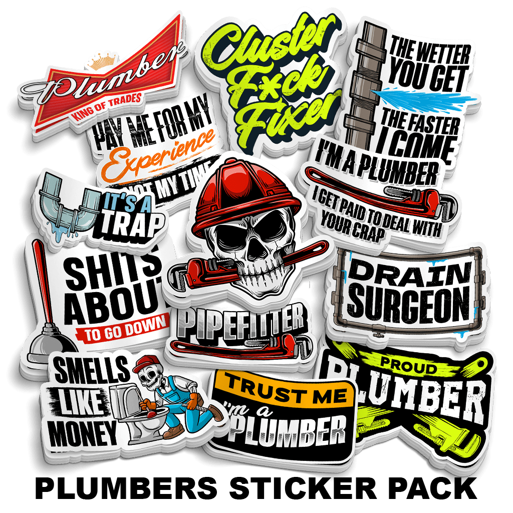 Plumbers Sticker Pack - OVERLANDERS Outfitter