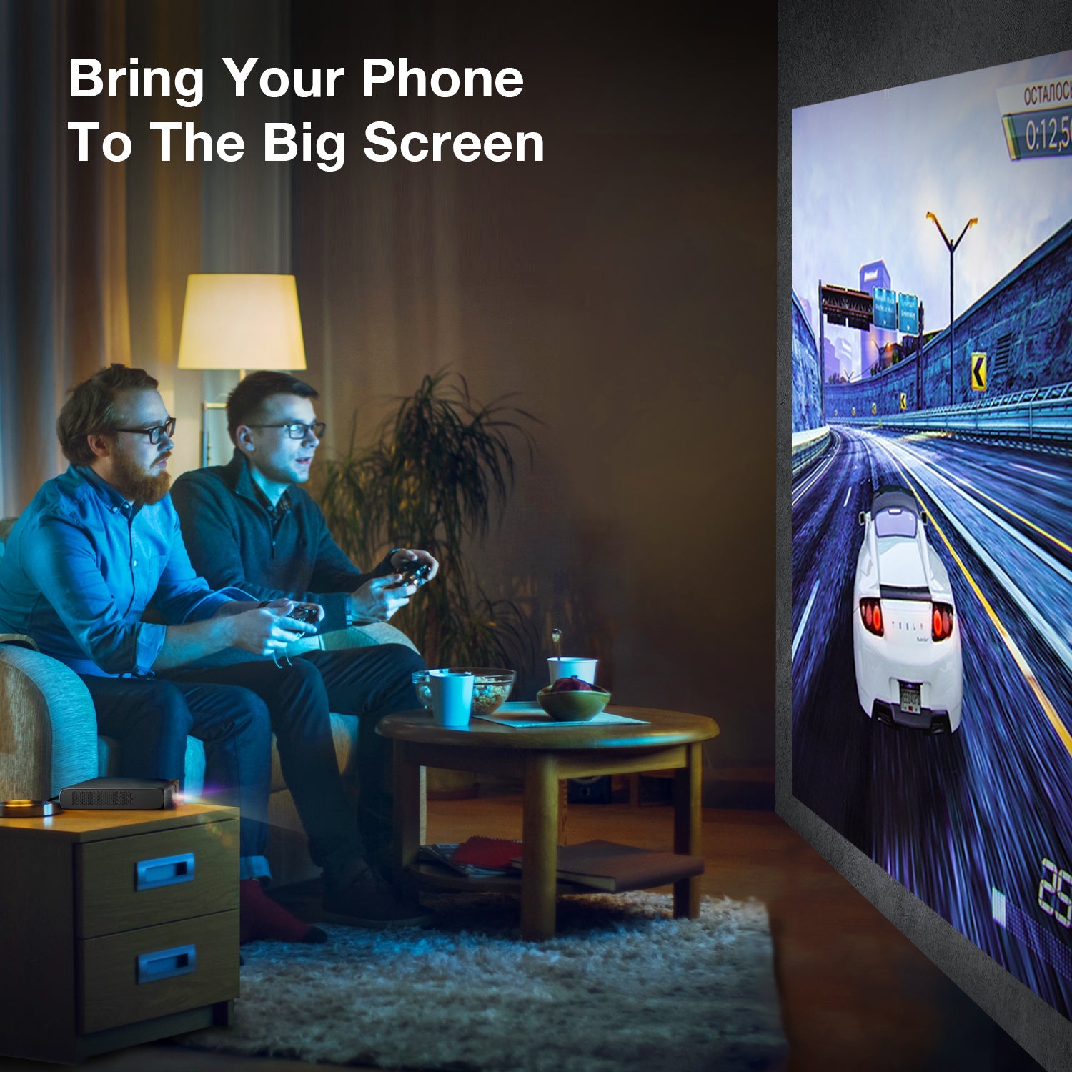 REXING PRD615 Smart Home Projector 750 ANSI Lumens HD - We The Collective