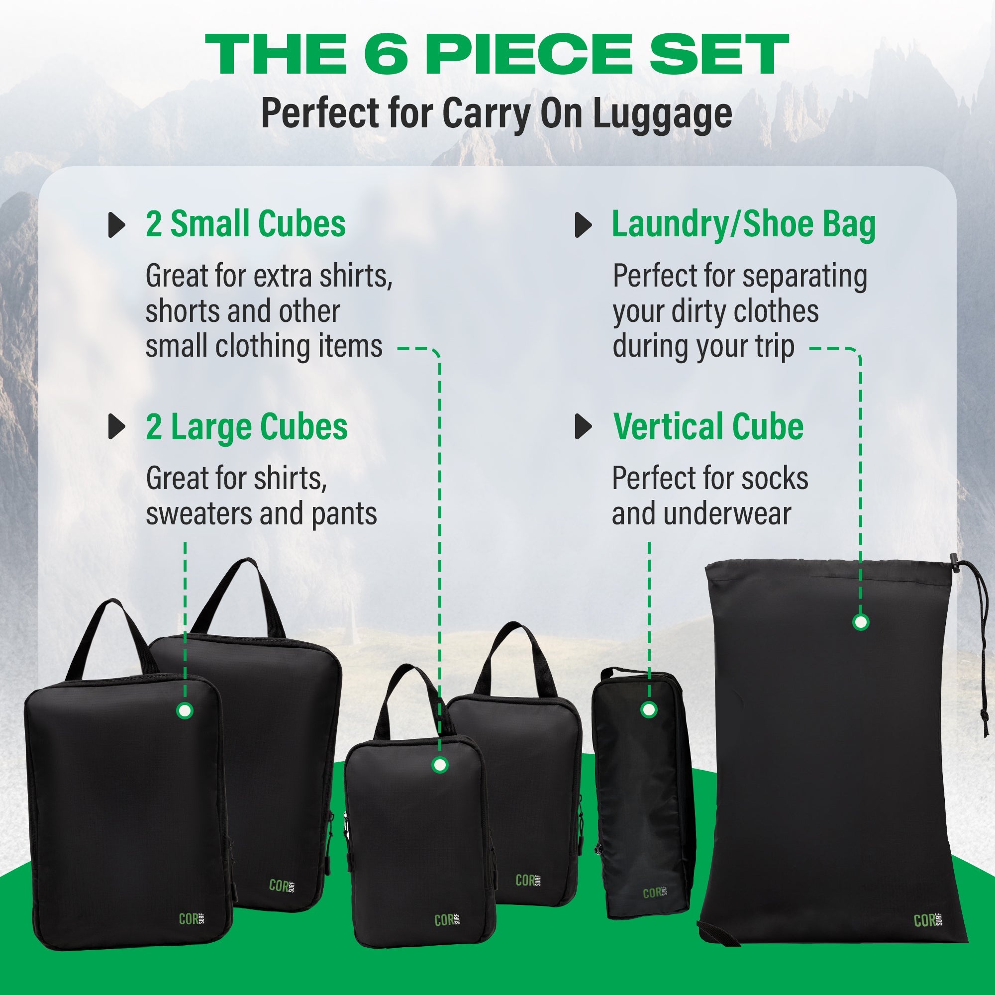 Compression Packing Cube Set - OVERLANDERS Outfitter