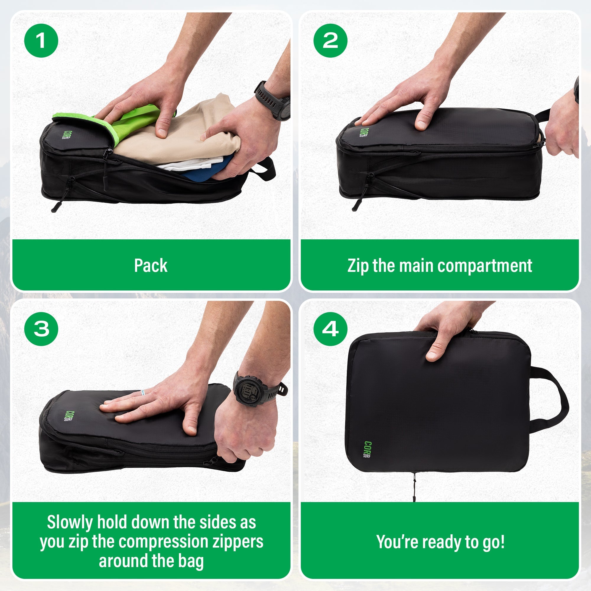 Compression Packing Cube Set - OVERLANDERS Outfitter