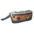 ZEITBIKE Green Guru Packster Hip Pack in earth tone brown, a compact bag designed for convenient carrying and storage.