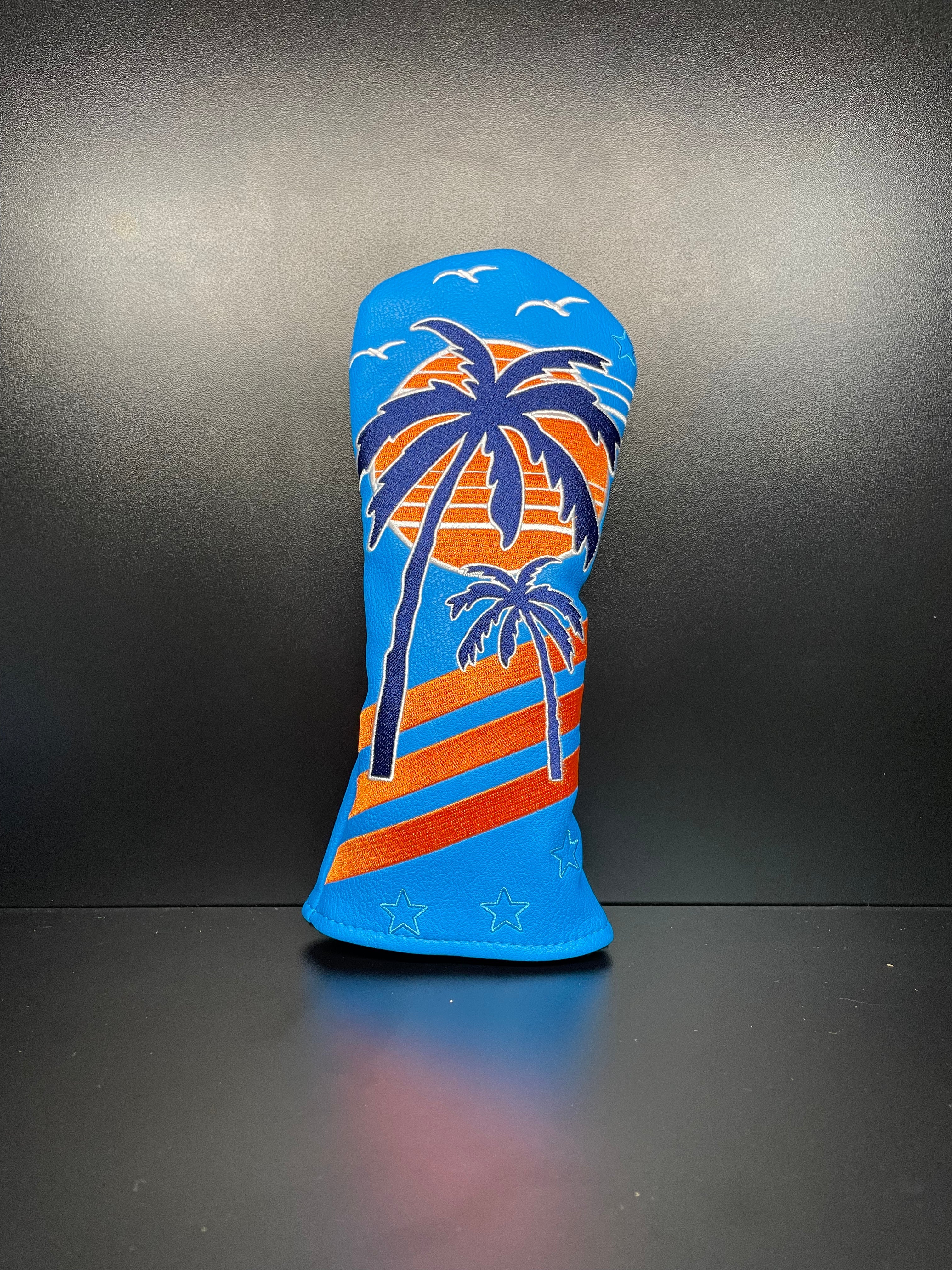 ParWestGolf Palm Tree 1.0 golf club headcover with realistic palm tree design for easy club identification.