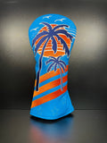 ParWestGolf Palm Tree 1.0 golf club headcover with detailed palm tree design on soft, durable material.