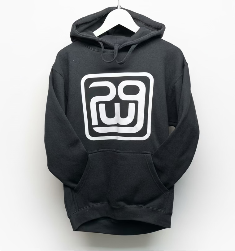 ParWestGolf Signature Hoodie, navy blue casual hoodie with ParWestGolf logo, soft fabric, perfect for golf and everyday wear.
