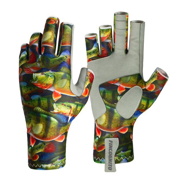 Fin-Flank Peacock Bass Sun Gloves - OVERLANDERS Outfitter