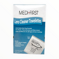 Alpenglow Lens Cleaner Towelettes in a pack, ideal for cleaning glasses and lenses, shown on a clean surface.