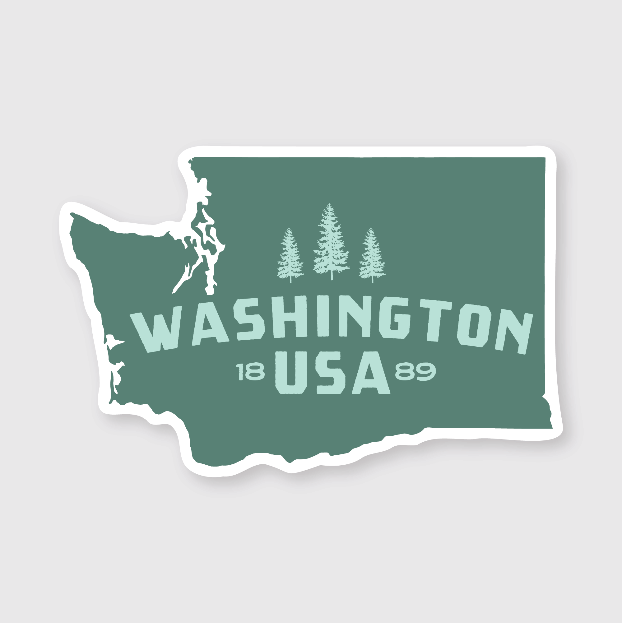 Washington State Simple Sticker