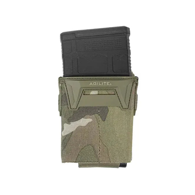 HCC Tactical Pincer™ Single .308 Mag Pouch for rifle magazines, black nylon with secure snap closure and MOLLE attachment system.
