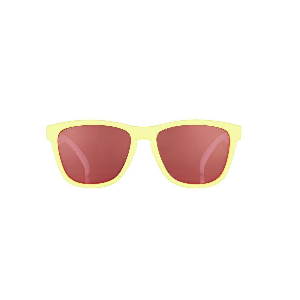 Pair of OG Premium Pineapple Painkillers sunglasses by Rare Air Discs, featuring bold pineapple graphic and classic accessory style.