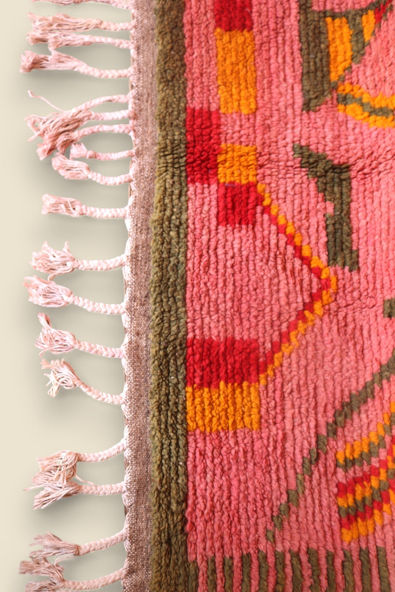Limra Berber Rug – Pink Moroccan Wool Rug - We The Collective