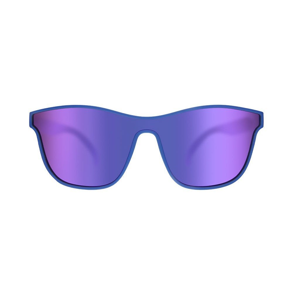 Rare Air Discs Best Dystopia Ever VRG polarized sunglasses, black frames with dark lenses, showcasing front view of the accessory.