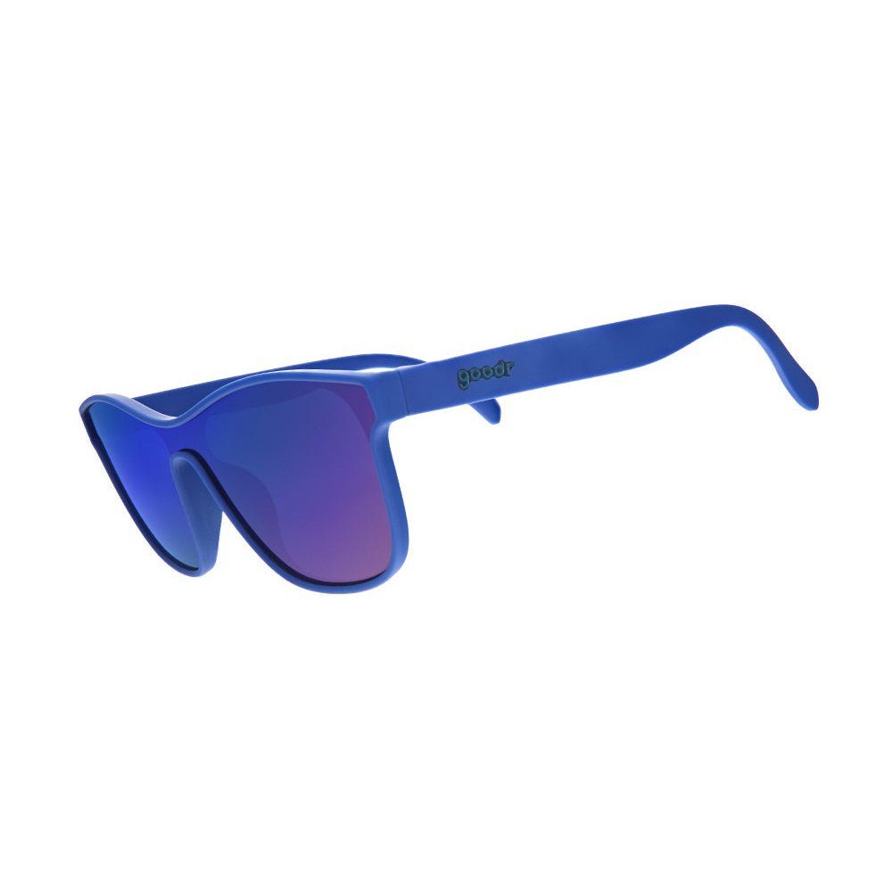 Side view of Rare Air Discs Best Dystopia Ever VRG Premium Polarized Sunglasses showing black frame and polarized lenses.