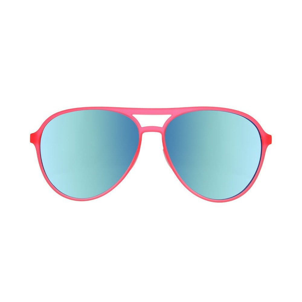 Rare Air Discs Carl Is My Co-Pilot MACH G polarized sunglasses with black frame and tinted lenses, front view showing sleek design.