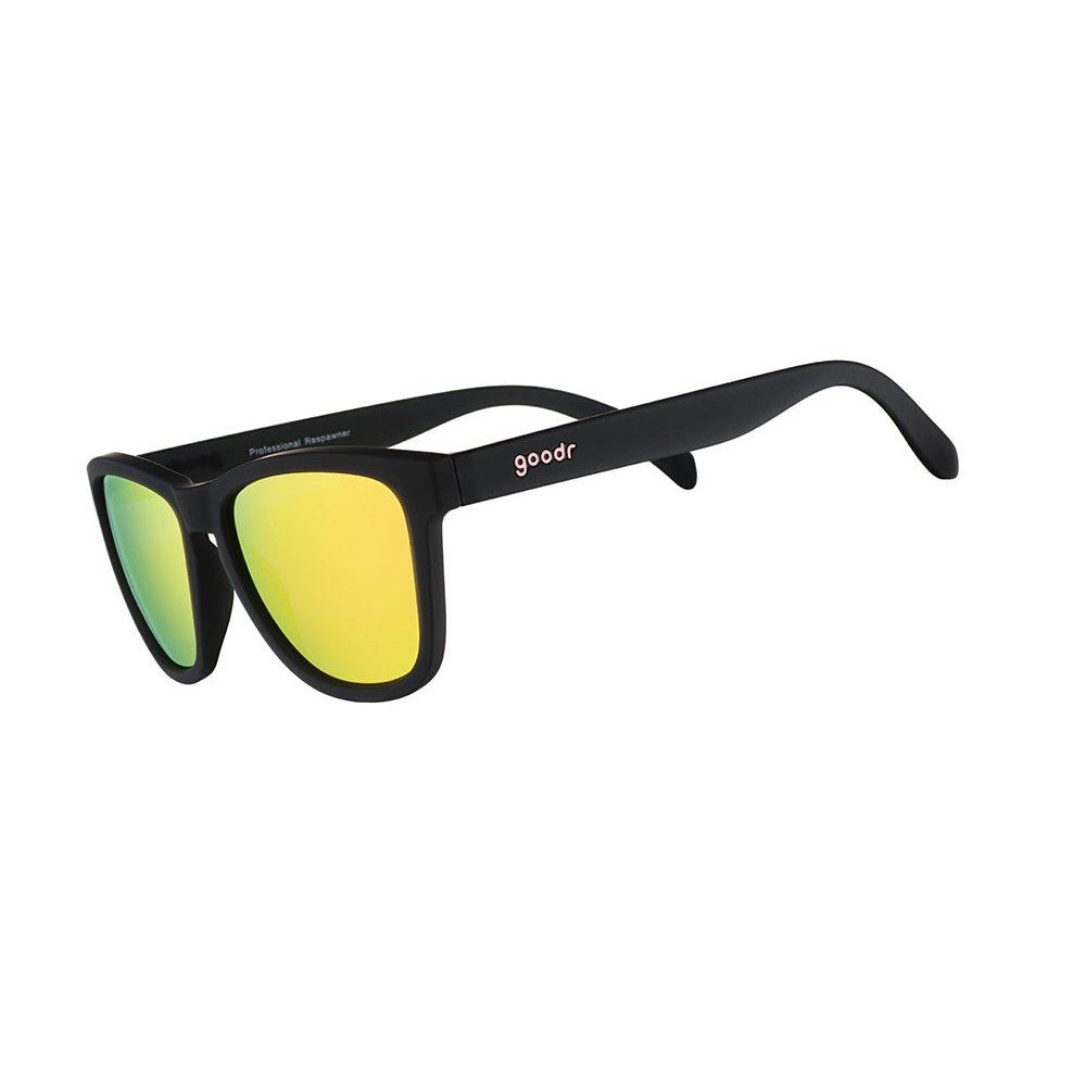 Side view of Professional Respawner OG Polarized Sunglasses by Rare Air Discs, showcasing their sleek design and polarized lenses.