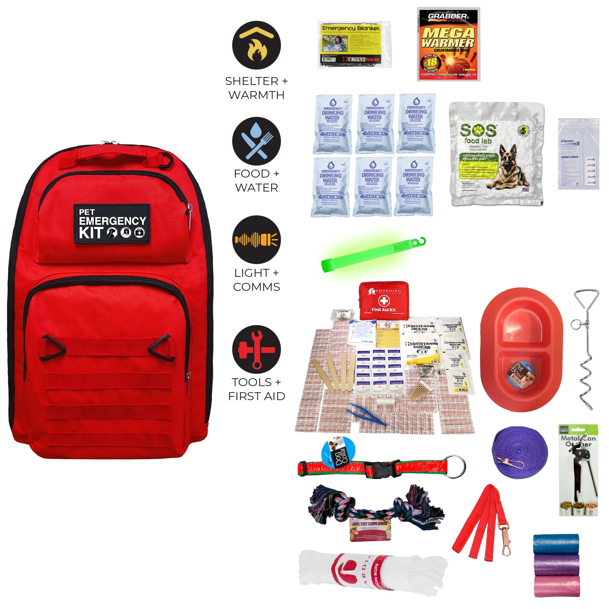 Dog Survival Kit - Deluxe Canine Survival Go-Bag - OVERLANDERS Outfitter