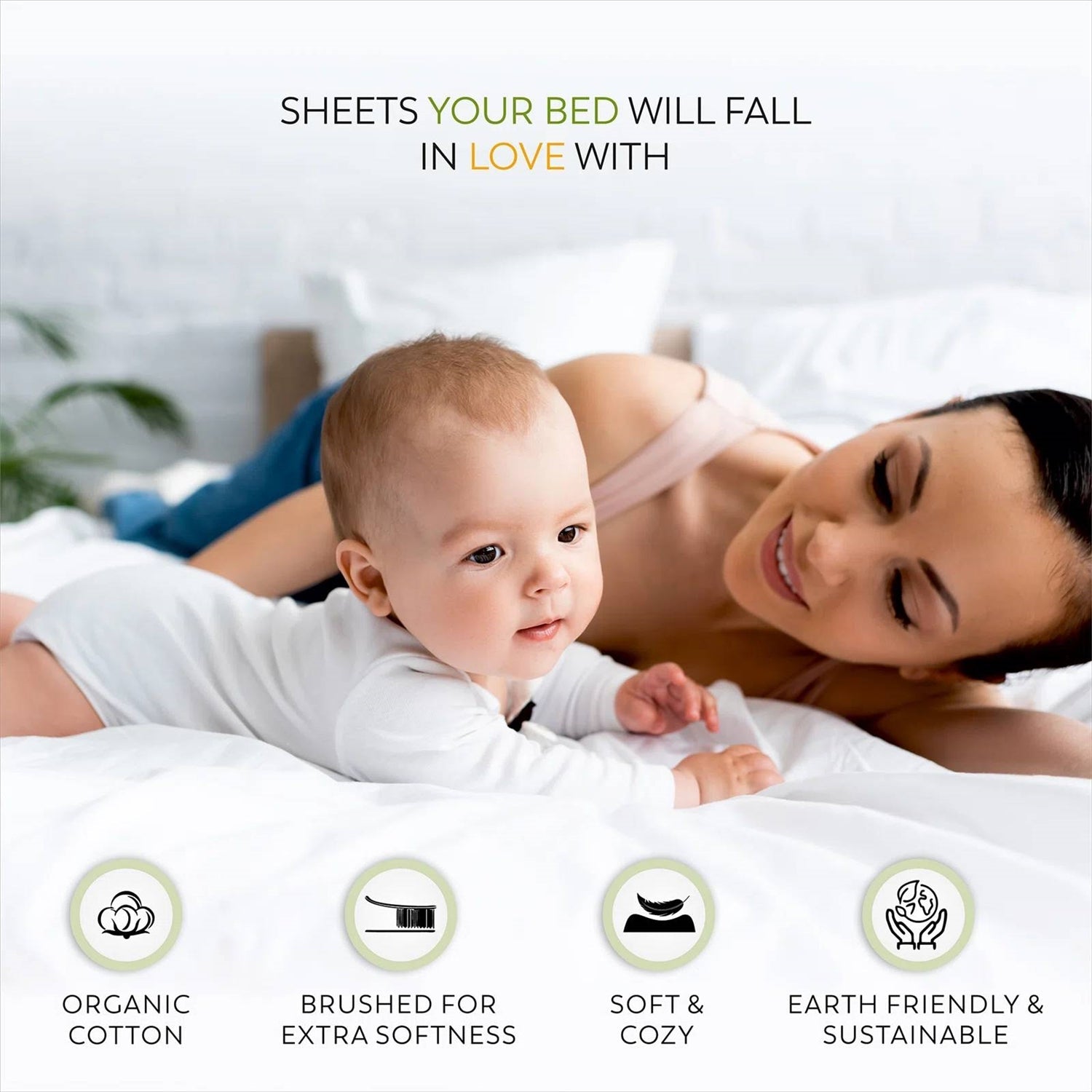 Queen size White 100-Percent Certified Organic Cotton Sheet Set - OVERLANDERS Outfitter