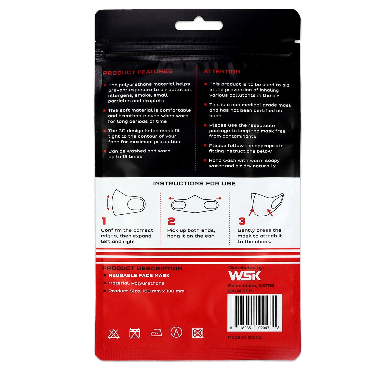 Reusable PE Dust Mask no valve - OVERLANDERS Outfitter