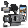 Rexing R4-RD 4-channel dash cam with 1080p resolution, 360° parking monitor, Wi-Fi, GPS, and IR night vision features.