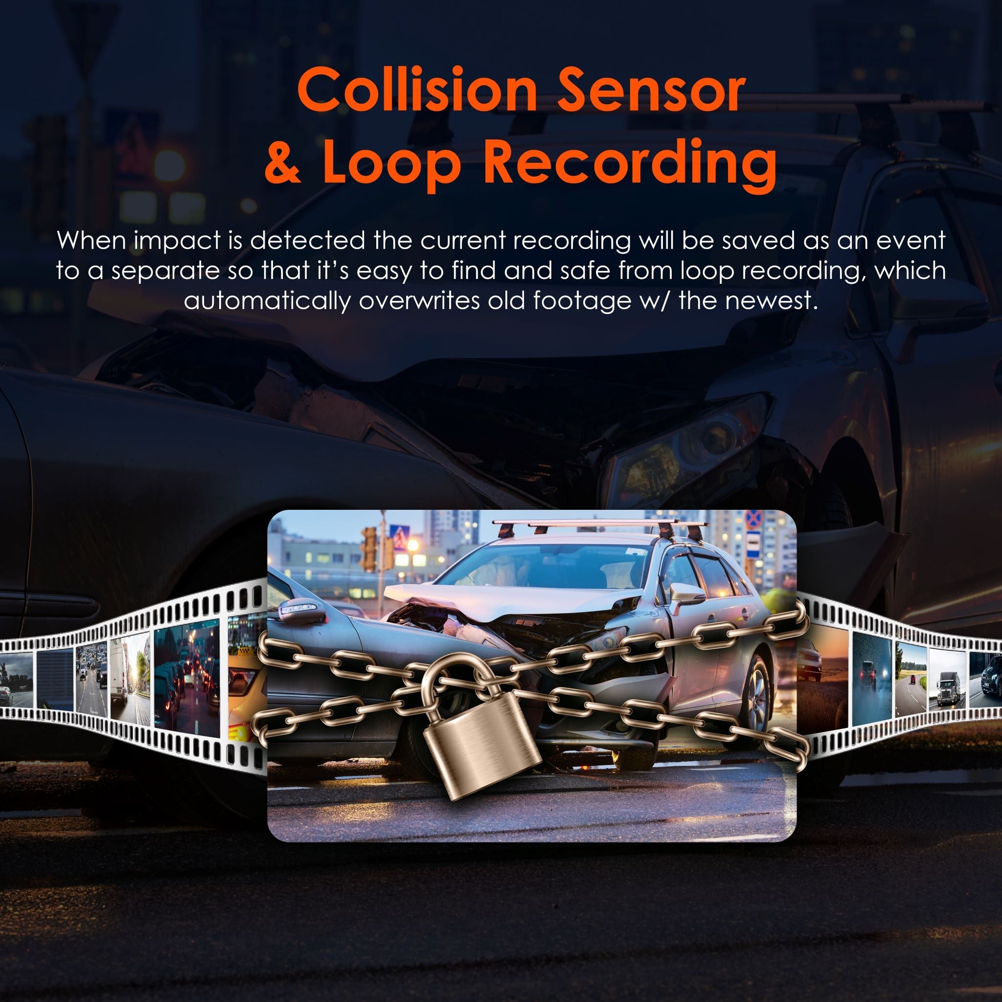 Rexing R4 4 Channel Dash Cam showing sleek design with 1080p resolution, Wi-Fi, and GPS features.
