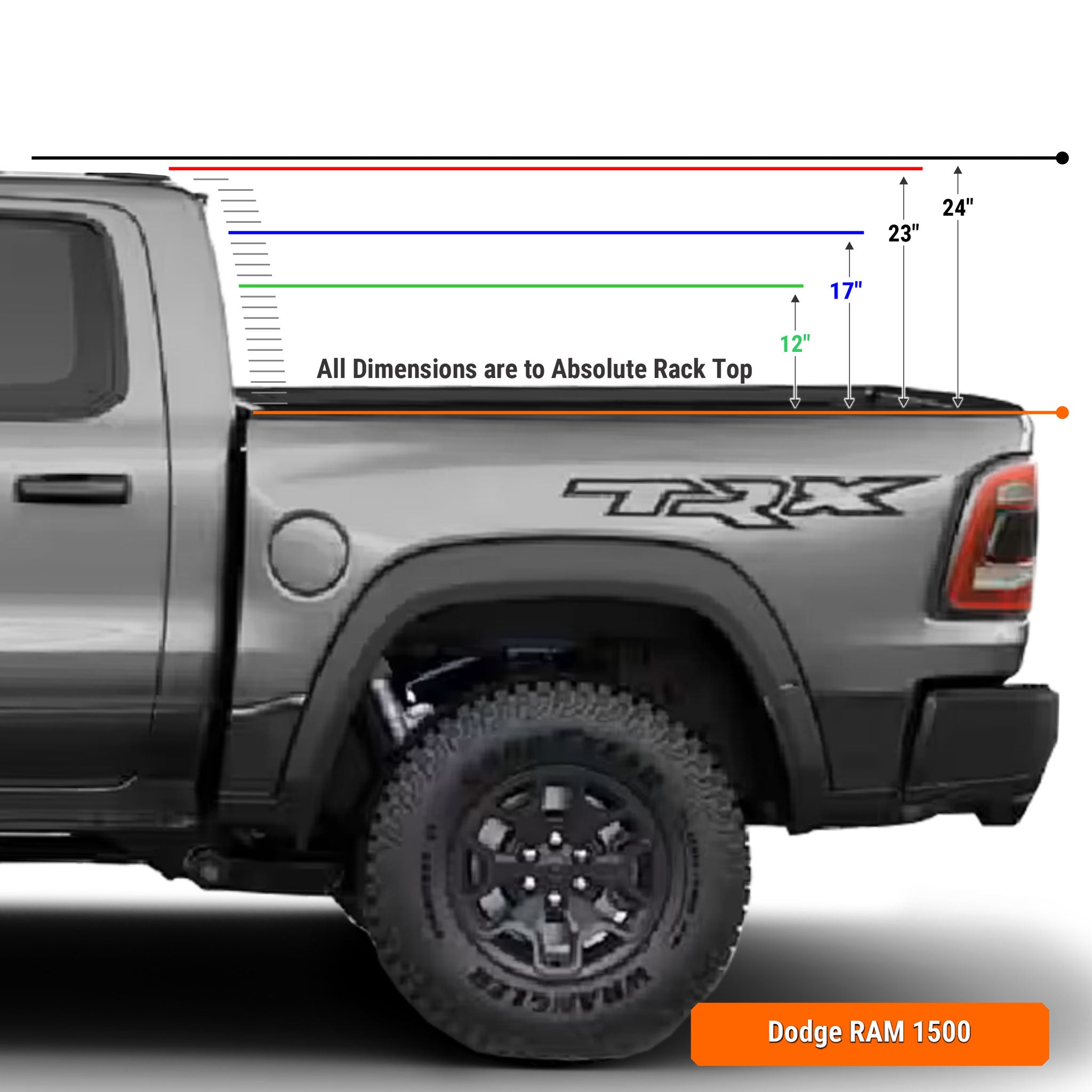 Ram Truck 1500 Tapered Bed Rack | XTR3 Popular Builds + MOLLE Packages - OVERLANDERS Outfitter