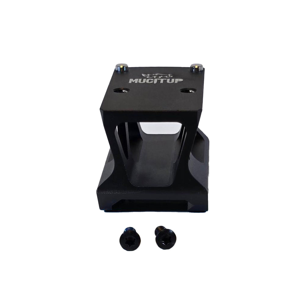 MUCTAC RMR Picatinny high mount riser in T6061 aluminum with 1.26-inch height for optic accessories on a firearm.