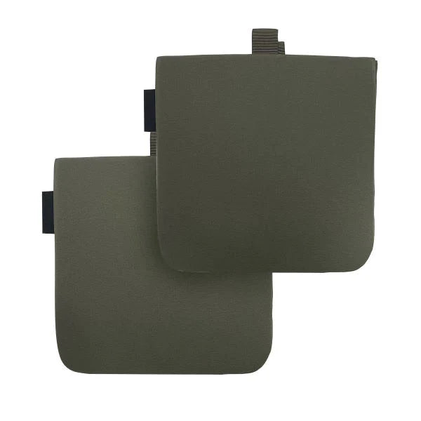 HCC Tactical flank side plate carrier in tactical gear with adjustable straps, designed for load-bearing and protection.