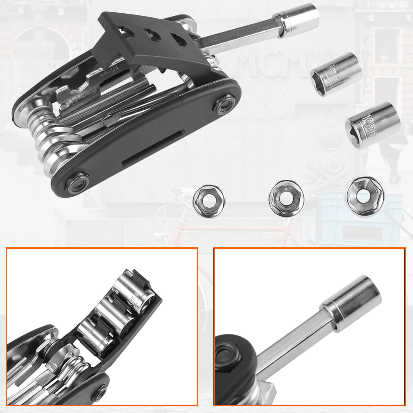 16 In 1 Multi-Function Bike Tool Kit - OVERLANDERS Outfitter