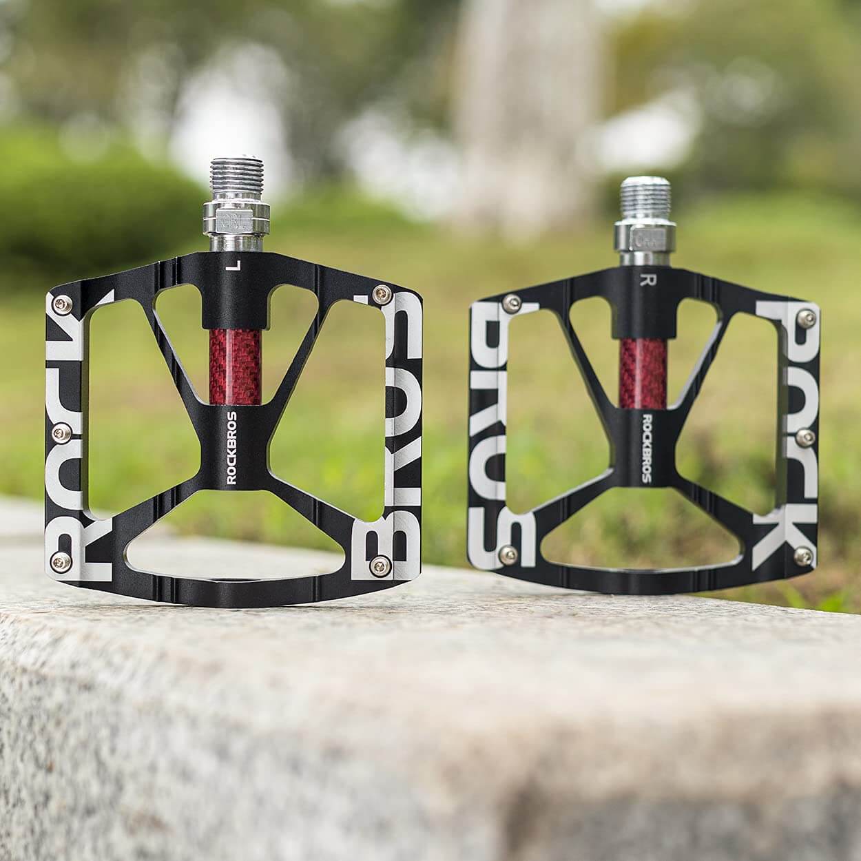 ROCKBROS Aluminum Bike Pedals Non-Slip 9/16 Platform MTB Pedals - OVERLANDERS Outfitter