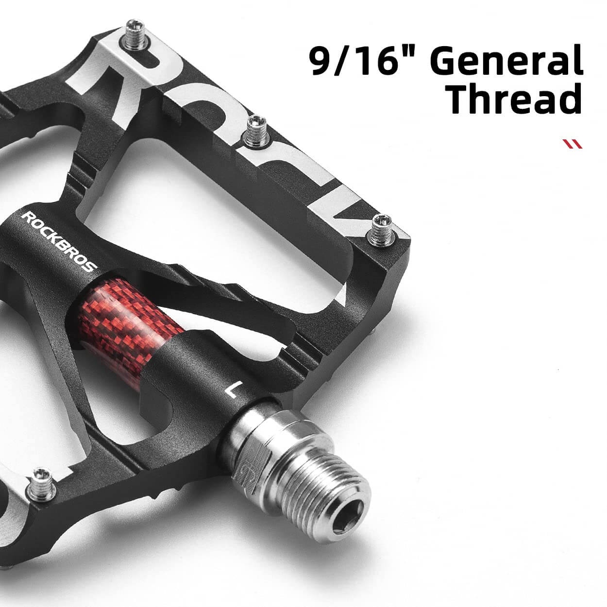 ROCKBROS Aluminum Bike Pedals Non-Slip 9/16 Platform MTB Pedals - OVERLANDERS Outfitter