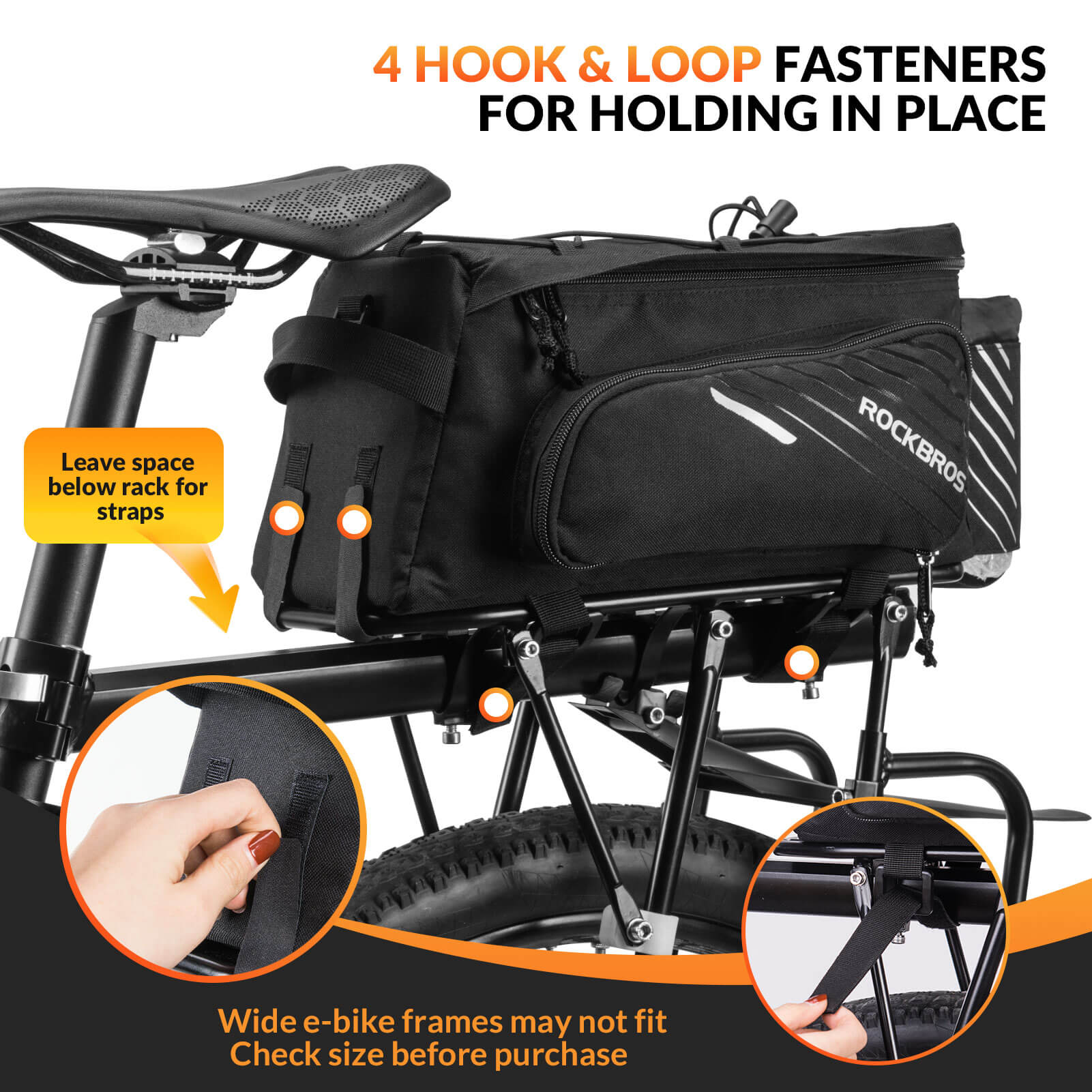 ROCKBROS 12L Bike Rack Bag with Rain Cover - OVERLANDERS Outfitter