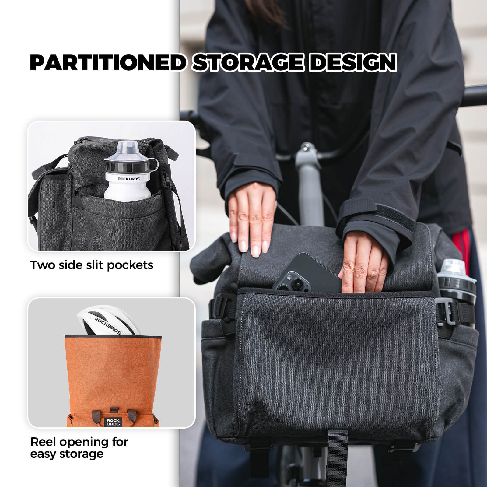 Folding Bike Handlebar Bag - 11.5L - OVERLANDERS Outfitter