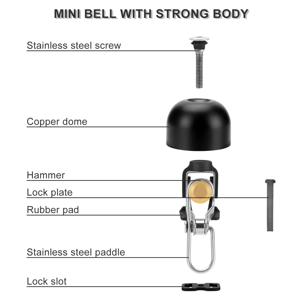 Classic Bike Bell Loud Bicycle Bell - OVERLANDERS Outfitter