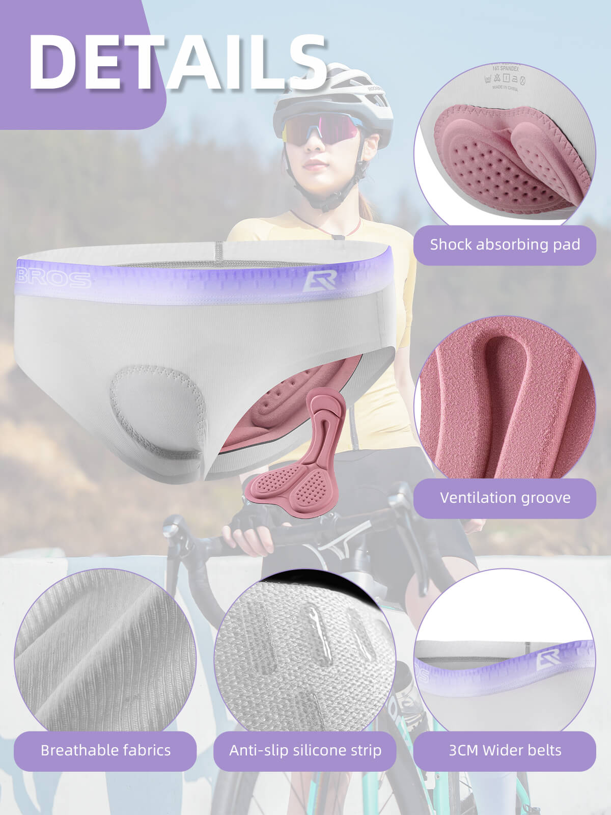 Women's 4D Padded Cycling Underwear - OVERLANDERS Outfitter