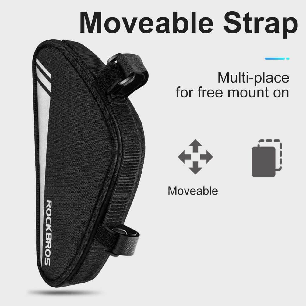 ROCKBROS Top Tube Bike Frame Bag Triangle Storage Pouch - OVERLANDERS Outfitter