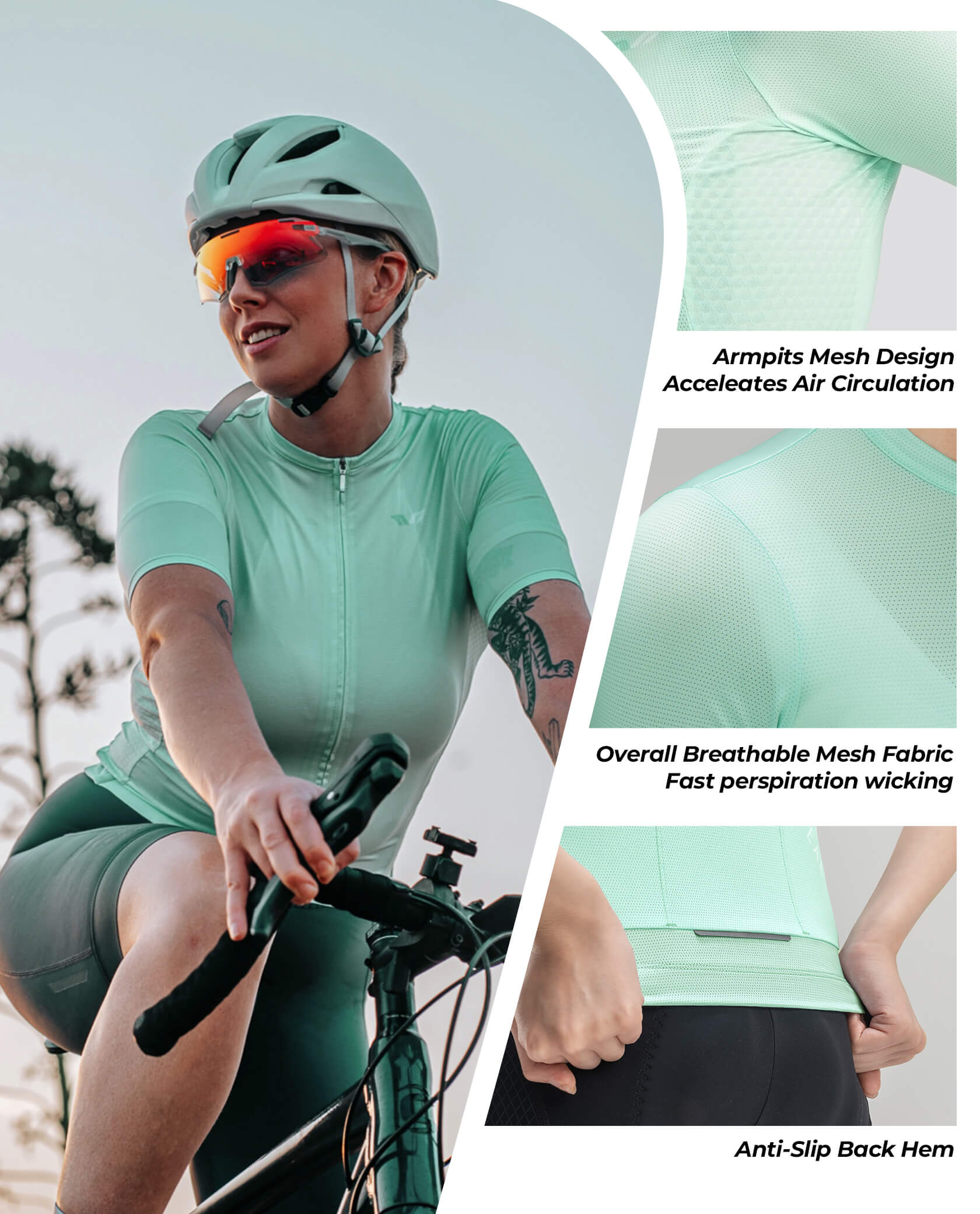 Women's TVI Solid Color Short-Sleeve Cycling Jersey - OVERLANDERS Outfitter