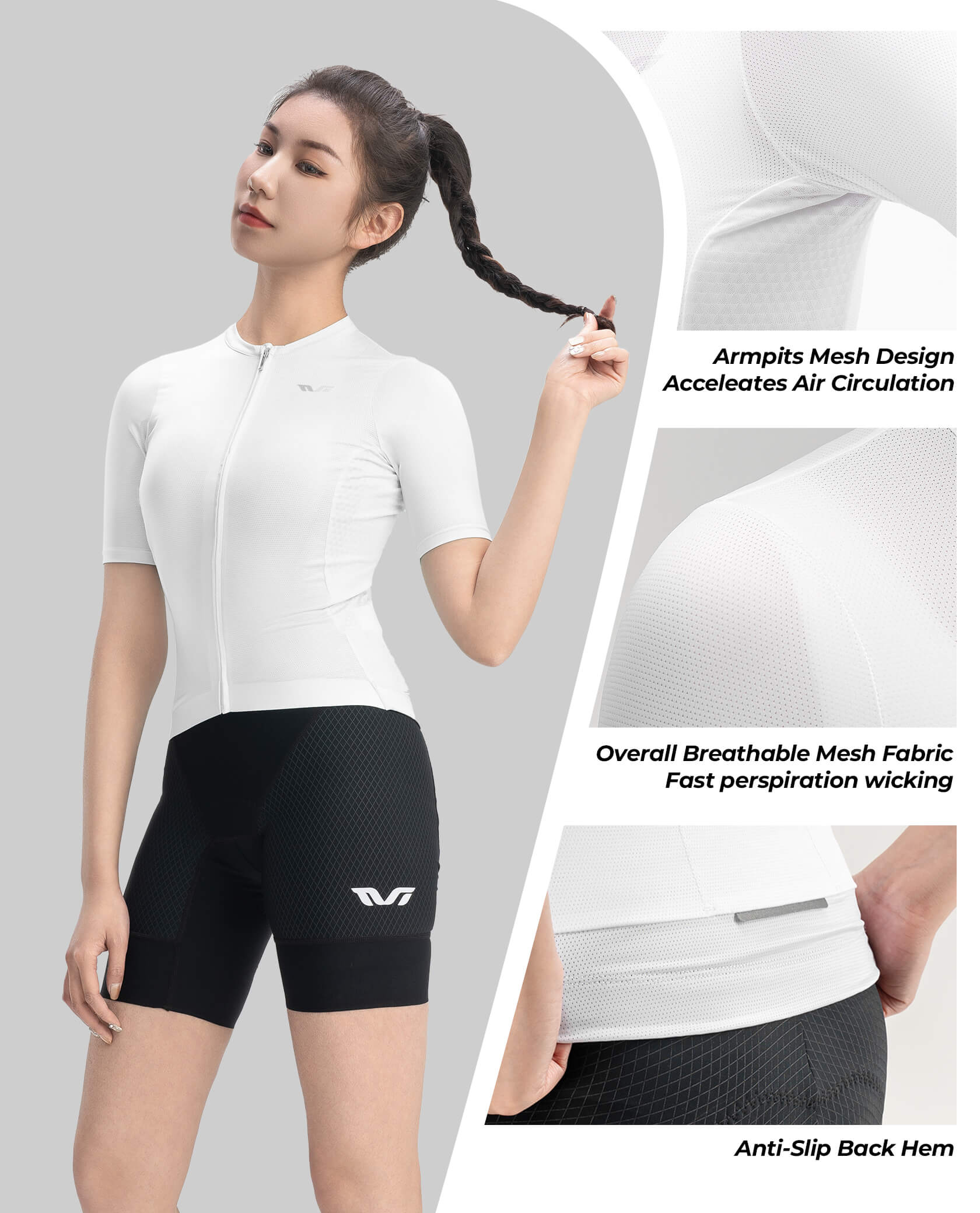 Women's TVI Solid Color Short-Sleeve Cycling Jersey - OVERLANDERS Outfitter