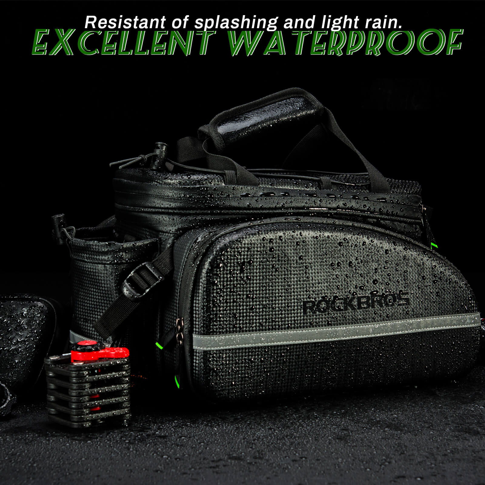 ROCKBROS Bike Rear Rack Bag Waterproof Multifunctional Bike Trunk Bag - OVERLANDERS Outfitter
